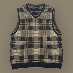 Vintage 90’s Plaid Golf Sweater Vest